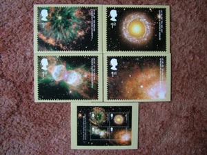 Set carte francobolli PHQ n. 246 astronomia, 2002. Set 5 carte ottime condizioni. - Foto 1 di 1