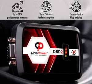 AU Power Box OBD v4 for Jaguar E-Pace HP 2017+ Chiptuning Power Boost Diesel - Picture 1 of 12