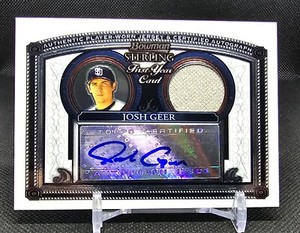 2005 Bowman Sterling Josh Geer Rookie Auto Autograph Jersey #BS-JG Padres