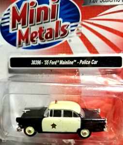 Coche de policía Ford Mainline 1955' mini metales RTR CLASSIC METAL WORKS 1:87 = HO CMW - Imagen 1 de 14