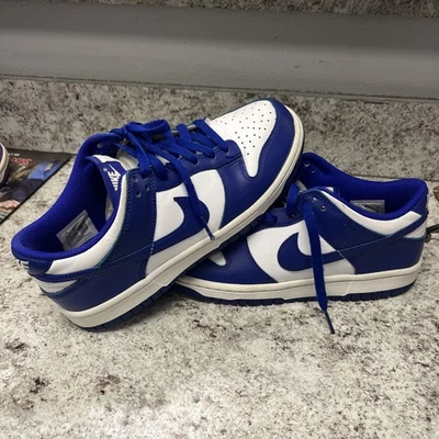 Nike Dunk Low GS Concord Kids Youth LifeStyle Casual Shoes Sneakers FB9109-106 - Image 1 of 4