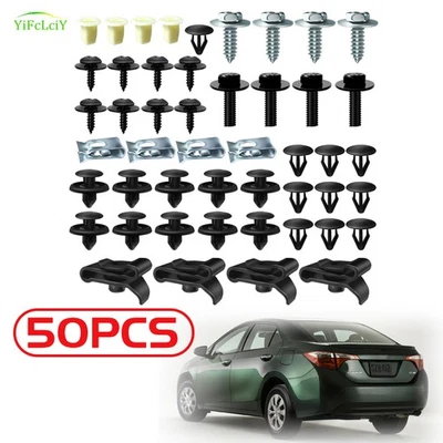 50Pcs For Toyota Yaris Engine Splash Shield Skid Plate Fender Screw Clips - Image 1 of 4