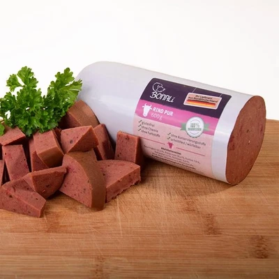 Hundewurst Rind pur 600g schnittfest & würfelbar - Bild 1 von 3