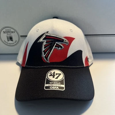 Atlanta Falcons Gorra 47 Marca Solo OSFA Negro Rojo Ajuste Elástico NUEVO Nuevo con Etiquetas  Foto 1 de 4