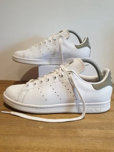 Adidas Originals Stan Smith Turnschuhe weiß & grau Turnschuhe Schnürschuhe UK Größe 5,5 - Bild 1 von 14