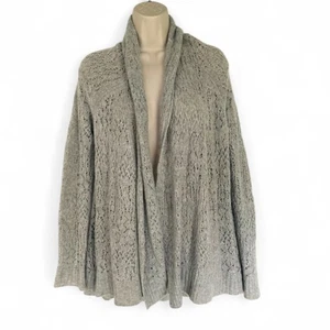 Calypso St. Barth Kaschmir offene aufwendige Strickjacke grau XS - Bild 1 von 5