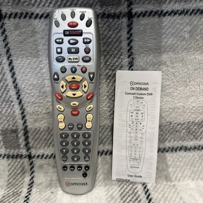 Comcast RC1475505/02MB Xfinity Custom DVR 3 Device Remote Control Model Silver - Image 1 of 4