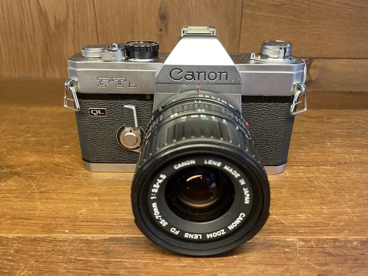 動作良好♪】CANON FTb QLブラック&135mm f2.5 s.c. Canon Ftb Ql Film