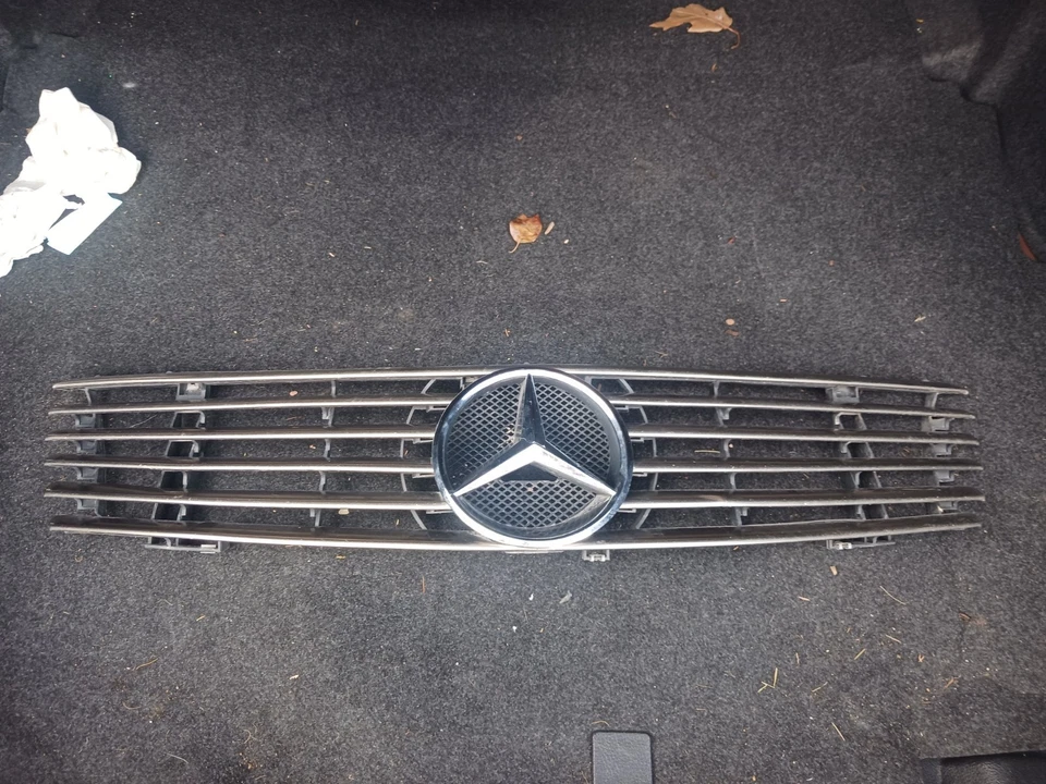 90-02 Mercedes R129 SL600 500SL Front Radiator Hood Grill Grille Assembly Oem - Image 1 of 4