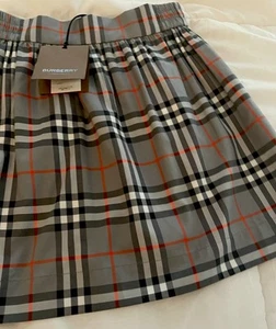 Burberry “Kelsey” Cool Charcoal IP Check Sz 8NWT - Picture 1 of 18