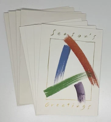 Vintage Ambassador Tree Season's Greetings Christmas Cards, Set of 4 - Image 1 of 4