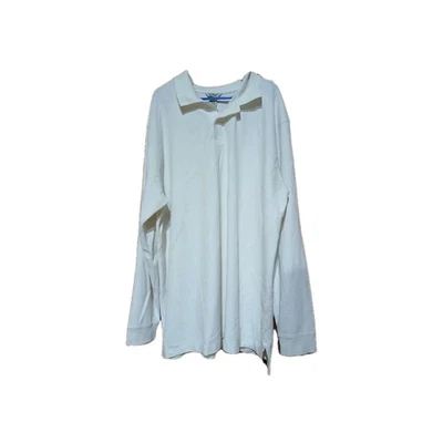 Camisa Polo LL Bean Tradicional Fit 3XL Alta Para Hombre Blanca Manga Larga Algodón Foto 1 de 4