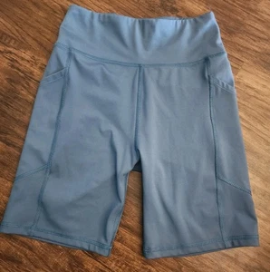 American Eagle Outfitters AEO blau Fahrrad Laufshorts Größe Small Taschen - Bild 1 von 5