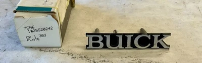 Placa de identificación de rejilla de radiador Buick Century 1985-1991 GM NOS C15 Foto 1 de 2