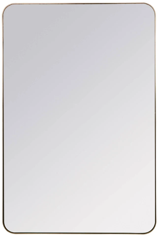 Somerset Shiny Gold Metal 24" x 36" Rectangular Wall Mirror - Image 1 of 1