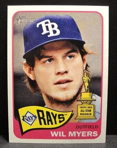 2014 Topps Heritage Baseball #446 Wil Myers Tampa Bay Rays Kurzdruck fast neuwertig - Bild 1 von 2