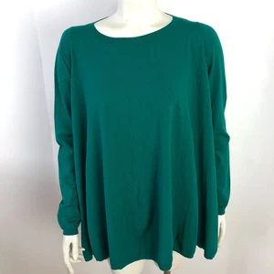 Lafayette 148 New York Medium TunicRelaxed Pullover Sweater Green MINT - Picture 1 of 14