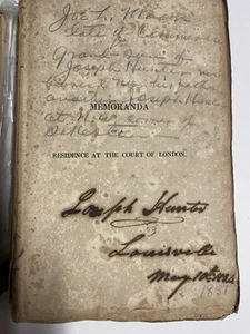 1833 A Residence at the Court of London Richard Rush 2nd Ed Joseph Hunter SIGNED - Bild 1 von 9