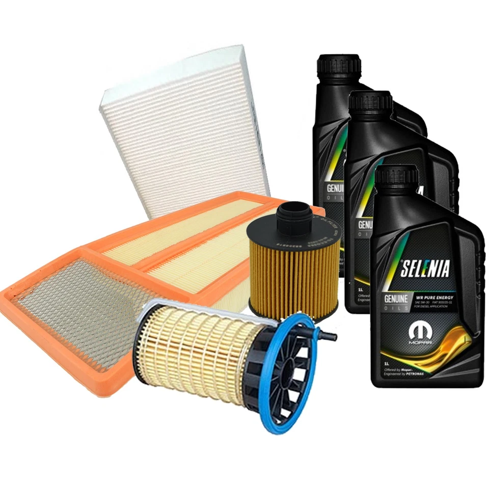 Kit Tagliando Fiat 500L 500 L 1.3 Multijet D EURO 5 + Selenia 5W30 - Immagine 1 di 1