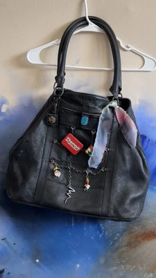 Raro Bolso de Mano de Cuero Piero Guidi - Grande, Envejecido, ÚNICO, Muy Amado, Hobo Foto 1 de 4