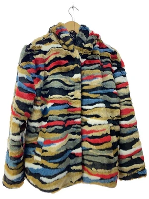 Chaqueta Desigual colorida de piel sintética con capucha para mujer talla M abrigo USADA Foto 1 de 4