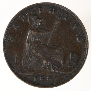 Gran Bretaña 1887 1 farthing KM#753 - Imagen 1 de 2