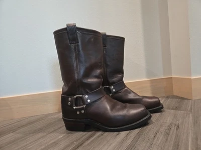 Vintage Men’s Chippewa Wellington Harness Brown Leather Boots-Size 10.5 D- 97868 - Image 1 of 4