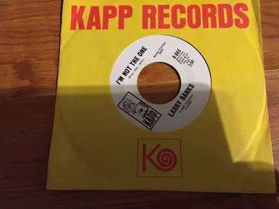 Kapp 45 RPM Record, Larry Banks, I'm not The One, Muddy Water , vg - Imagem 1 de 3