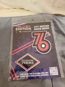 Nuevo 2023-2024 Philadelphia 76ers City Edition Patch Series Nuevo en Paquete - Imagen 1 de 3
