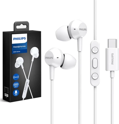 PHILIPS Auriculares con Cable USB C con Micrófono, Auriculares Intrauditivos Tipo C con Micrófono,  Foto 1 de 4