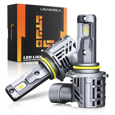 ✅LOUVEROLA 9006 HB4 LED Bulb Kit 500% Brighter LED 6500K Cool White 30000LM 2PCS Foto 1 de 4
