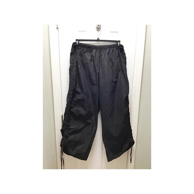 Pantalones acanalados laterales Bryn Walker negros estilo 'paracaídas' para mujer talla XXL EE. UU. Foto 1 de 4