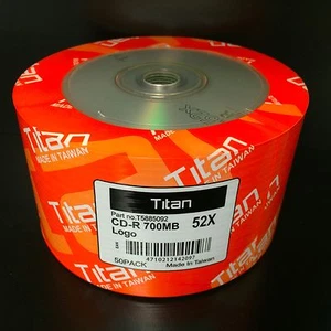 600 Pieces 52X Blank CD-R CDR Recordable Disc Media 700MB - Picture 1 of 3