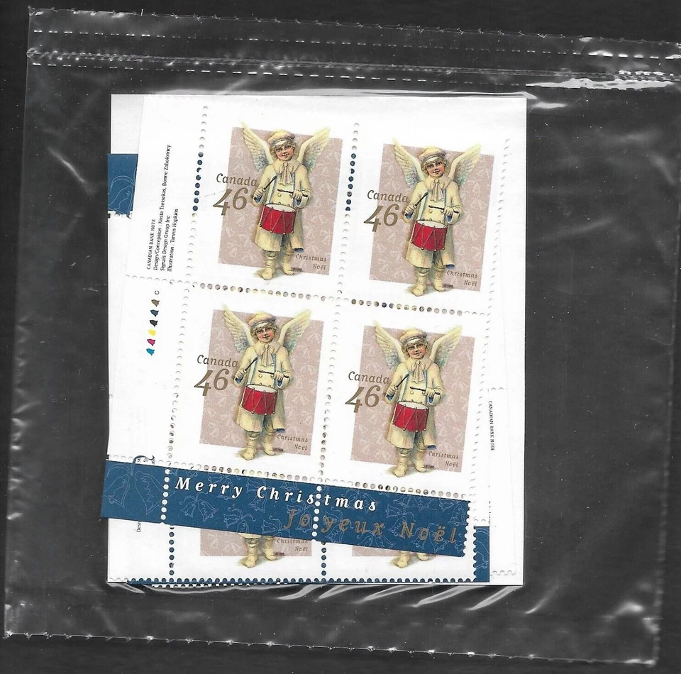 pk01584:Stamps-Canada PO Pack #1815 Christmas Angels 46 ct Plate Block Set-MNH - Image 1 of 1
