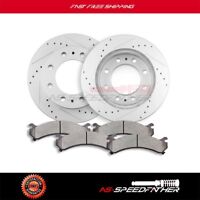 2001 2002 2003 For Chevrolet Silverado 2500 HD Coated Front Rotors and Pads 