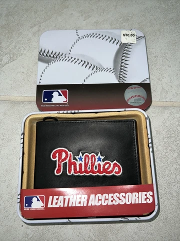 Philadelphia Phillies EMBROIDERED leather BILFOLD Rico Industries black New Cover