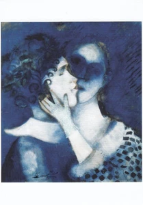Postkarte Kunstkarte: Marc Chagall - Die Liebenden in Blau - Picture 1 of 1