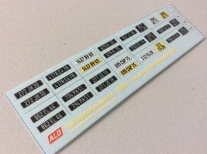 1964-1978 PLAQUES D'IMMATRICULATION FRANCE 1:43 DECALS - POUR 14 VOITURES - Zdjęcie 1 z 1