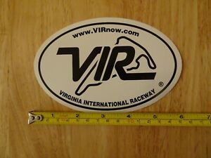 VIR Virginia International Raceway Bumper Sticker Decal w Circuit Outline