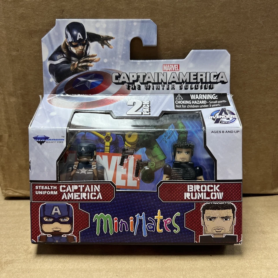 Marvel Minimates Series 55 Stealth Captain America Brock Rumlow Figure 2 PK