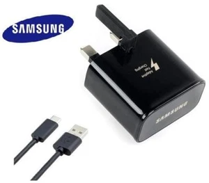 Genuine SAMSUNG FAST CHARGER/CAR Galaxy S8 S8PLUS /S9 S9 Plus S20 + Type C Cable - Picture 1 of 13