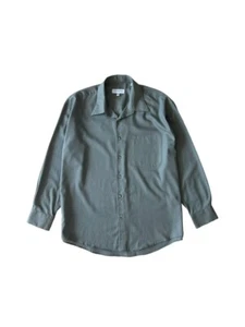 Yves Saint Laurent / Rive gauche vintage shirt cotton/nylon olive men's M-L - Picture 1 of 6