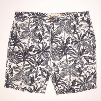 Pantalones Cortos de Caminar Sastre Vintage Dobby Algodón Lino Azul 9" Entrepierna Para Hombres 38 Foto 1 de 4