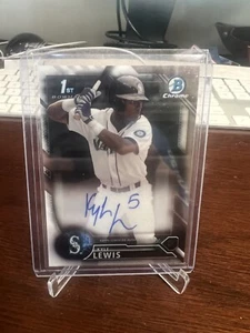 Kyle Lewis 2016 Bowman Draft Chrome 1st Auto #CDA-KL Autograph Mariners - Picture 1 of 2