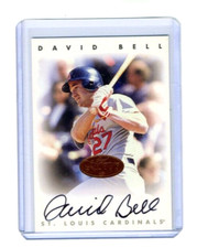 David Bell 1996 Leaf Signature Series Bronze On Card Autograph Auto