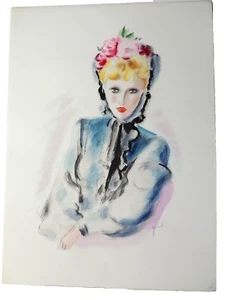 André Dignimont. Lithographie originale  signée " Asta aux roses "  38x28 1946 - Picture 1 of 3