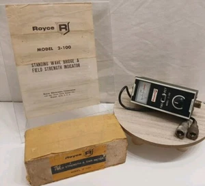 Royce Electronics Model 2-100 Field Strength & SWR Meter Vintage Electronics - Picture 1 of 5