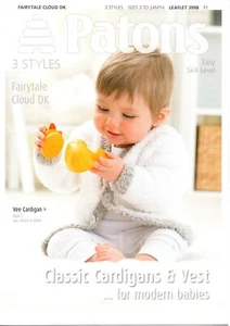 Cardigan e gilet classici Patons bambino modello maglia in DK - 3/24 mesi - 3998 - Foto 1 di 3