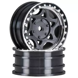 Axial 1/10 Walker Evans Street 1.9 Wheels, 12mm Hex, Black Chrome (2), AXIC8140 - Picture 1 of 2