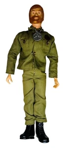 Vintage 70’s Hasbro GI Joe Flocked Red Hair 12” Original Figure Early Issue Dog Tag - Bild 1 von 17